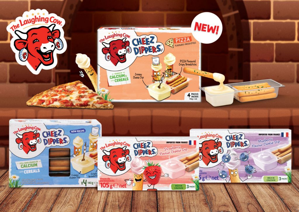 The Laughing Cow Debuts New Pizza-Flavoured Cheez Dippers With a Cheeky Collectible Twist - Alvinology