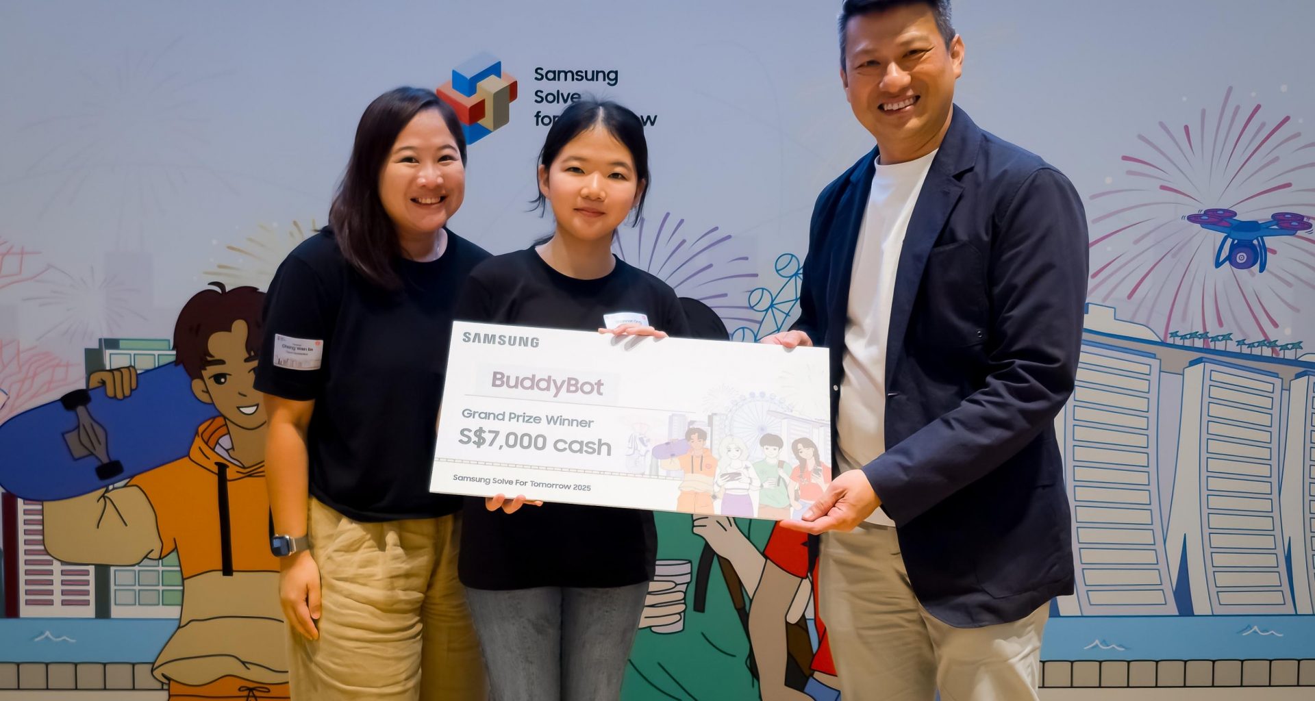 Edgefield Secondary Shines as Team BuddyBot Wins Top Prize at Samsung Solve for Tomorrow 2025 - Alvinology