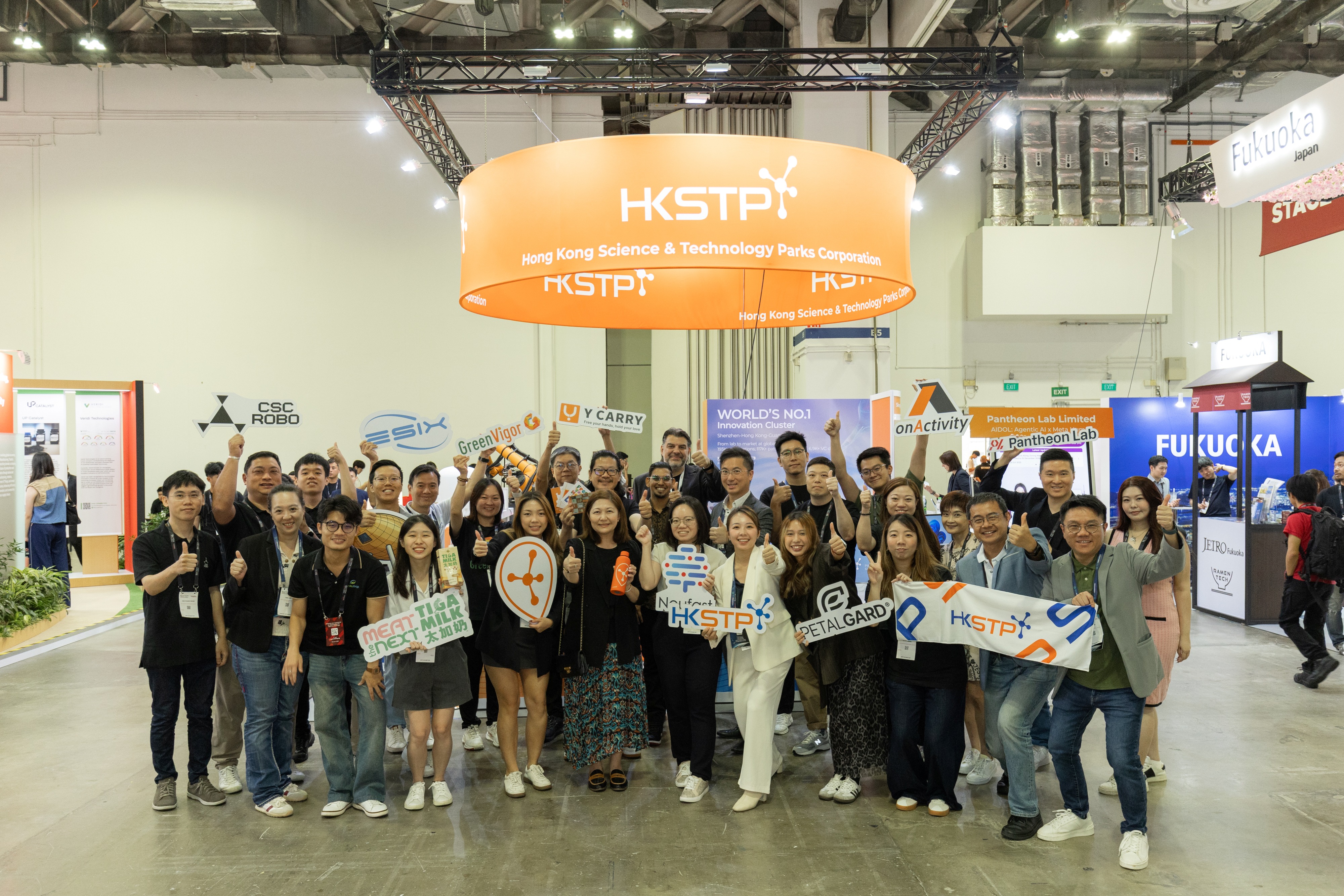 HKSTP Debuts at SWITCH 2025 Singapore with Hong Kong Startups Shining at Prestigious SLINGSHOT Pitch Event HKSTP exhibitors at SWITCH 2025.