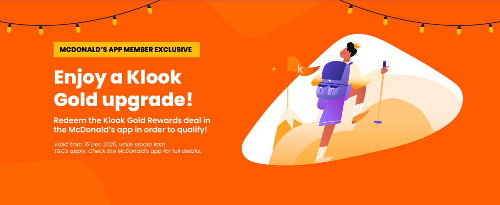 Klook and McDonald’s Singapore Reunite With Festive In-App Experience to End the Year on a High - Alvinology