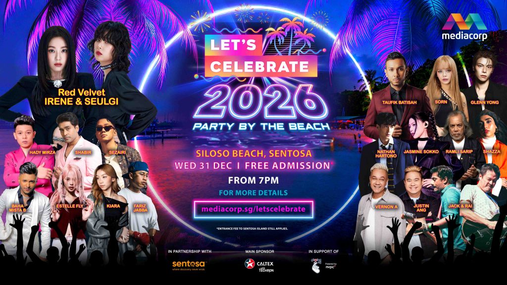 Party by the Beach: Mediacorp’s Let’s Celebrate 2026 Countdown Show Lights Up Siloso Beach for the First Time - Alvinology
