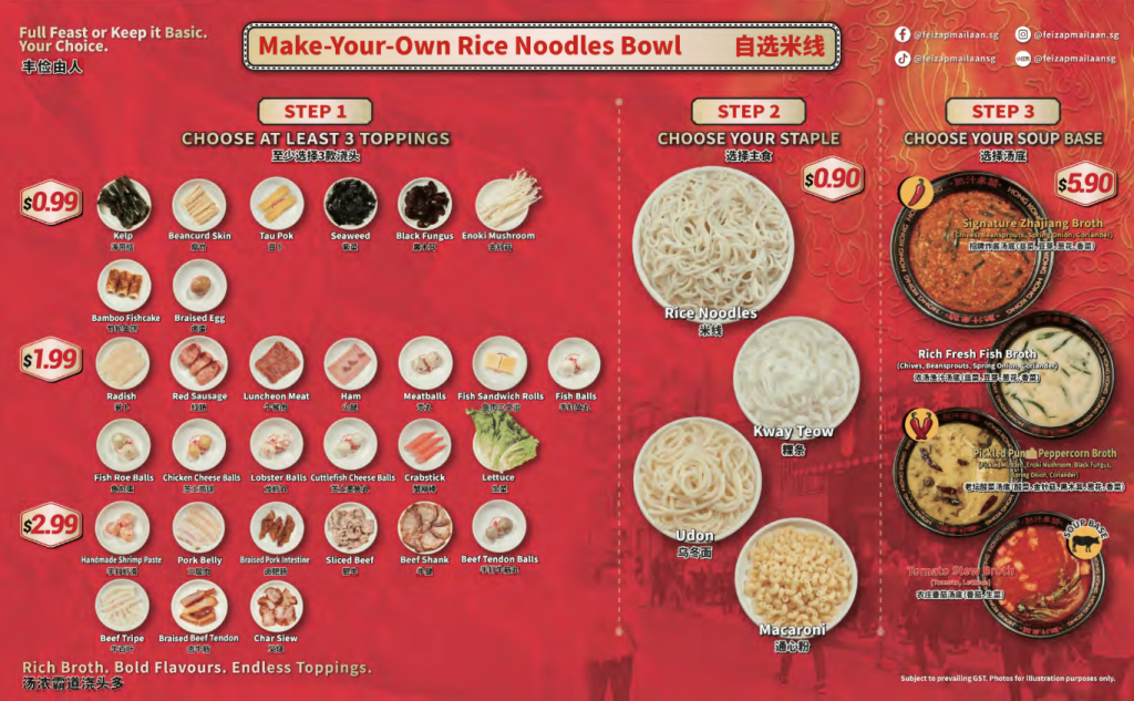 FËI ZAP MÂI LÄAN Opens First Singapore Outlet at VivoCity with $0.99 DIY Toppings - Alvinology