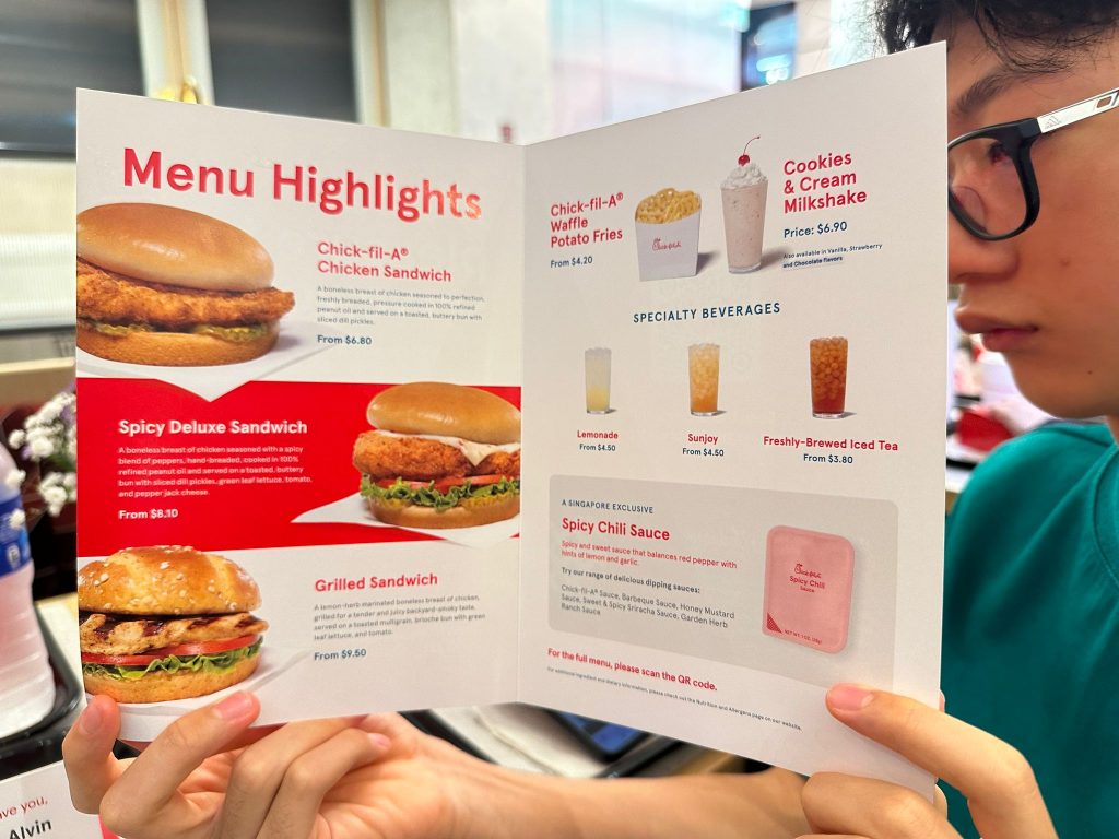 [Sneak Peek] Chick fil A Opens First Asia Outlet at Bugis+ with Singapore Exclusive Spicy Chili Sauce and Spicy Burgers - Alvinology