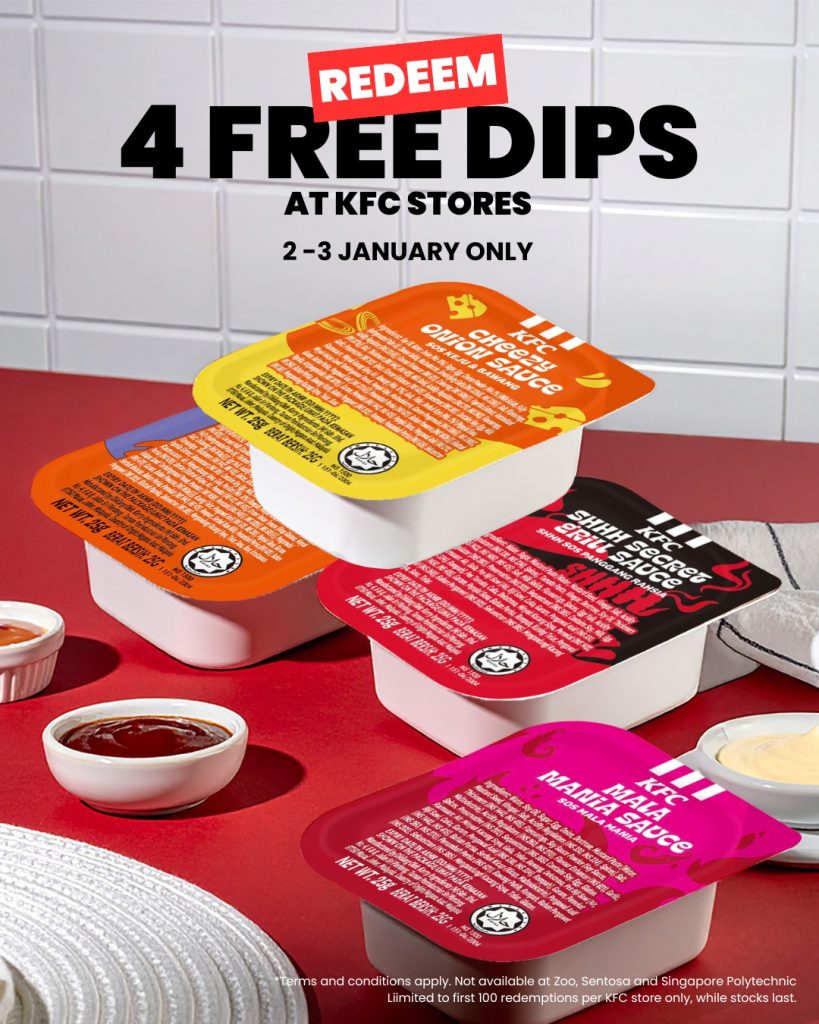 [Giveaway Alert] KFC Singapore to Kick Off 2026 With 4 New Asian-Inspired Sauces, including Mala and White Curry - Alvinology
