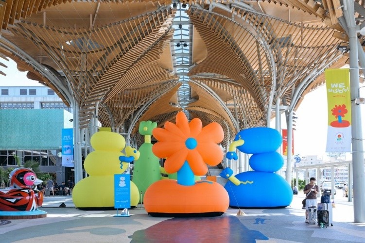 Hualien Unveils "We Bloom!" for 2025, Marking a Full Revival of Tourism July–August at Hualien Station: “We Bloom!” IP Art Installation