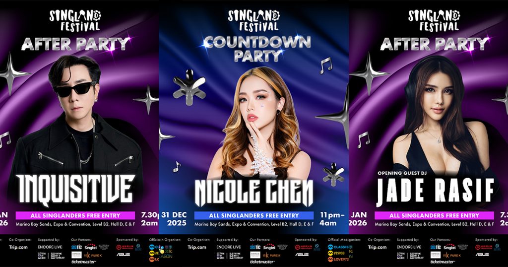 Singland Festival Countdown & After Parties Set to Ring in 2026 with Singapore’s Hottest DJs - Alvinology