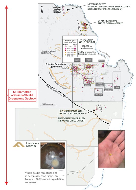 Founders Metals Consolidates over 100,000 ha Gold District in Suriname - Alvinology