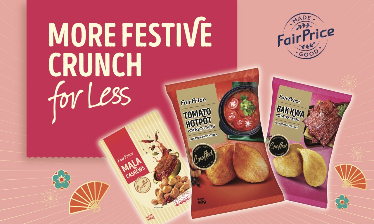 FairPrice Debuts Bak Kwa Chips, Mala Cashew and Corn Layered Chips for Chinese New Year - Alvinology