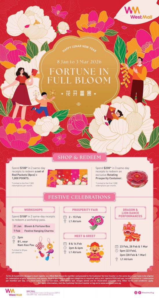 West Mall Celebrates the Year of the Horse with Festive Rewards, Workshops, and Performances - Alvinology