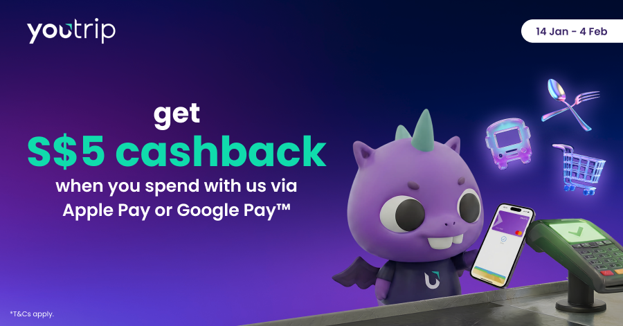YouTrip Rewards Mobile Contactless Payments with Cashback and Prizes Worth Over S$3,000 - Alvinology