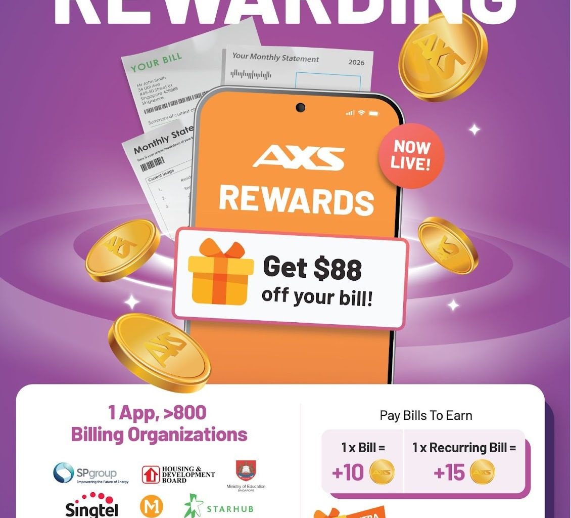 AXS Launches Rewards Programme Across Singapore’s Largest Bill-Payment Network - Alvinology