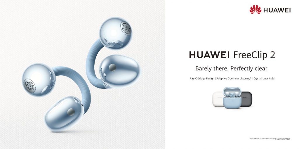 HUAWEI FreeClip 2 launches in Singapore with airy C-bridge design and adaptive open-ear listening - Alvinology