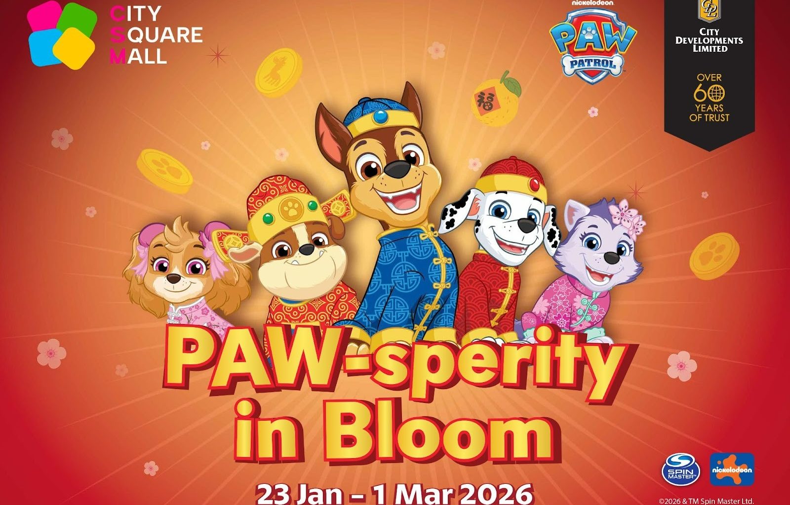 City Square Mall Ushers in a Sustainable and Joyous Chinese New Year with PAW Patrol - Alvinology