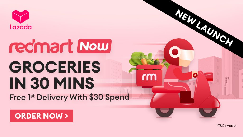 RedMart Launches “RedMart Now” for On-Demand Grocery Delivery in Singapore - Alvinology