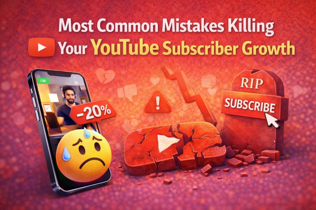 Most Common Mistakes Killing Your YouTube Subscriber Growth - Alvinology