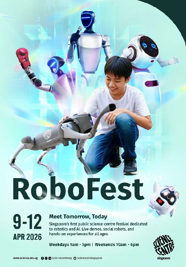 Science Centre Singapore to Launch First-Ever RoboFest 2026, a Four-Day Robotics and AI Festival - Alvinology