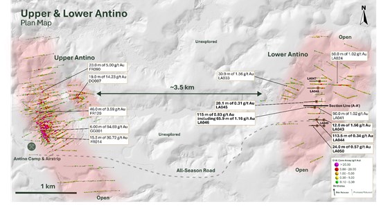 Founders Metals Upgrades Lower Antino to Advanced Target; Hits 65.9 m of 1.16 g/t Gold - Alvinology