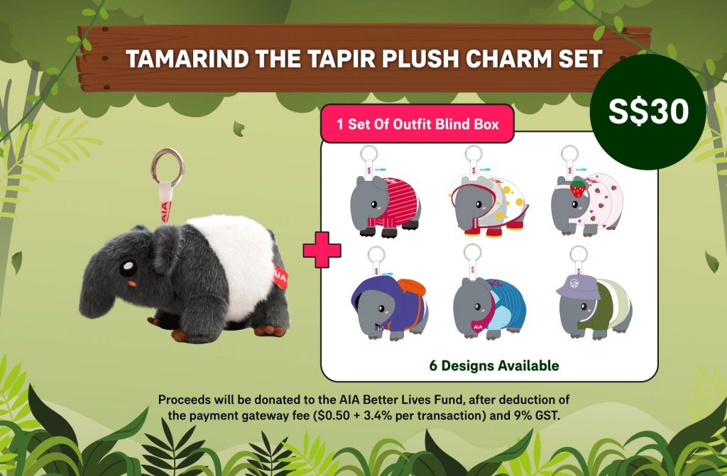 AIA Singapore Launches Tamarind the Tapir Plush Charm with Collectible Blind Bag Outfits - Alvinology