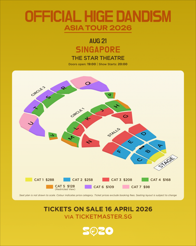 Official Hige Dandism to Bring Asia Tour 2026 to Singapore for One-Night-Only Show - Alvinology