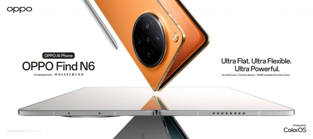 OPPO Launches Find N6, Debuting World’s First Zero-Feel Crease Foldable - Alvinology
