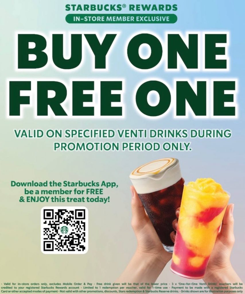 Starbucks Rewards Members Get Ready for a Sweet Buy-One-Get-One Treat - Alvinology