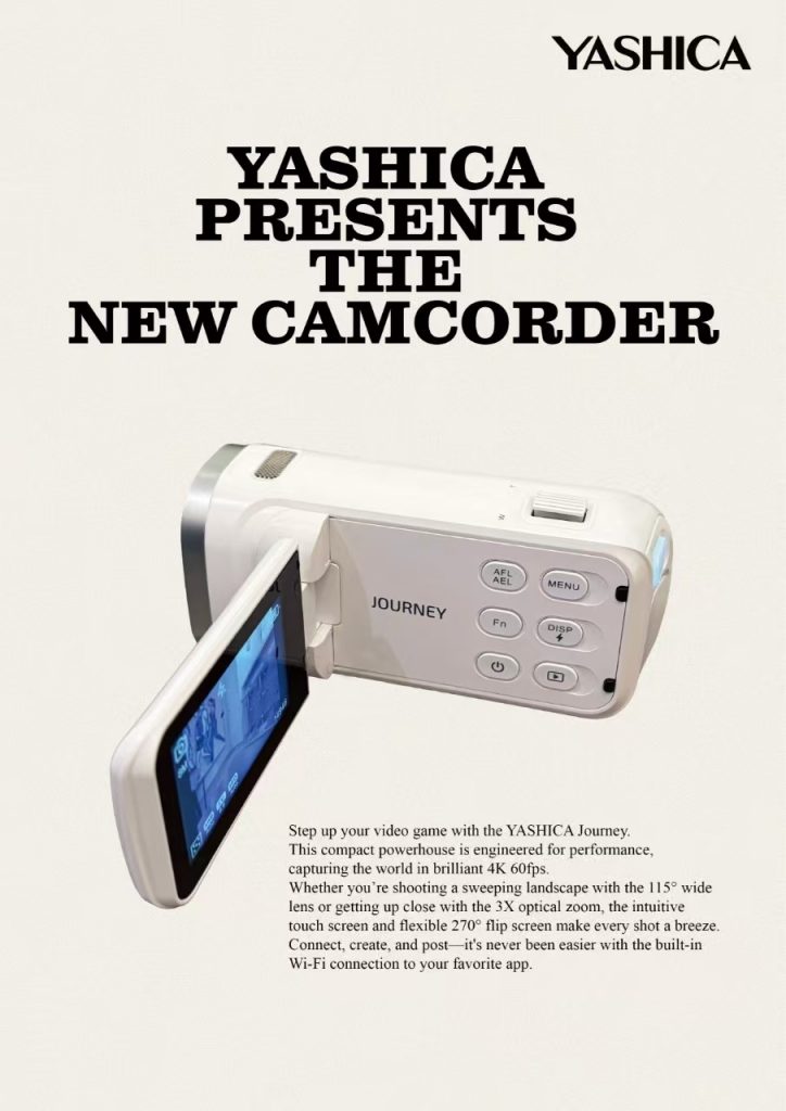 YASHICA Launches JOURNEY Camcorder, a Compact 4K Video Device for Creators on the Move YASHICA Launches JOURNEY Camcorder, a Compact 4K Video Device for Creators on the Move - Alvinology