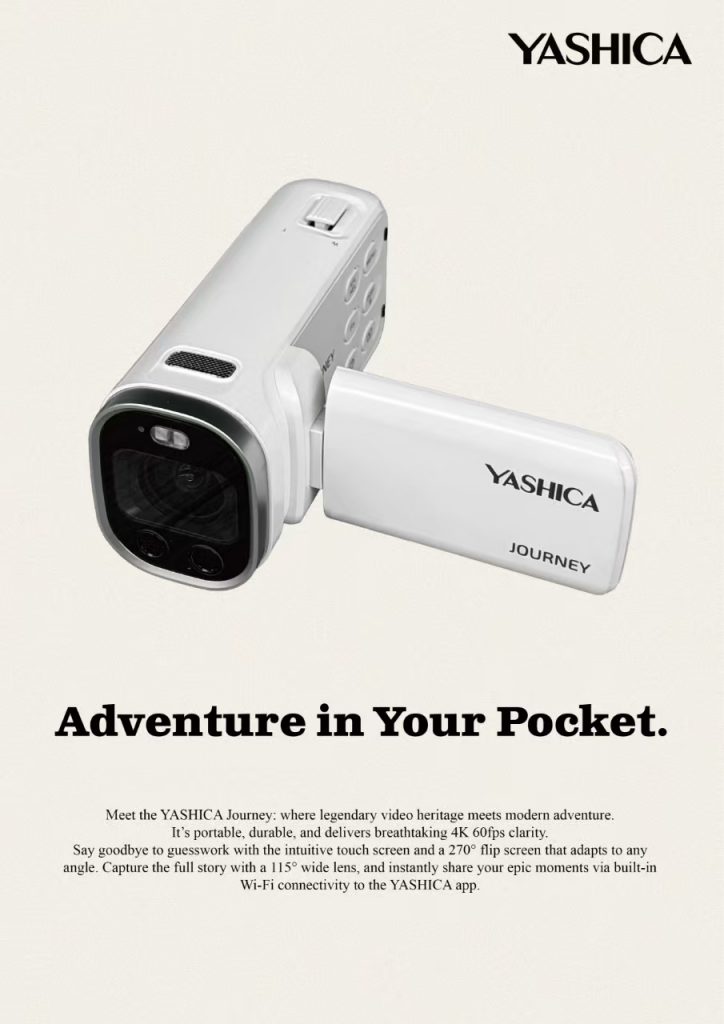 YASHICA Launches JOURNEY Camcorder, a Compact 4K Video Device for Creators on the Move YASHICA Launches JOURNEY Camcorder, a Compact 4K Video Device for Creators on the Move - Alvinology