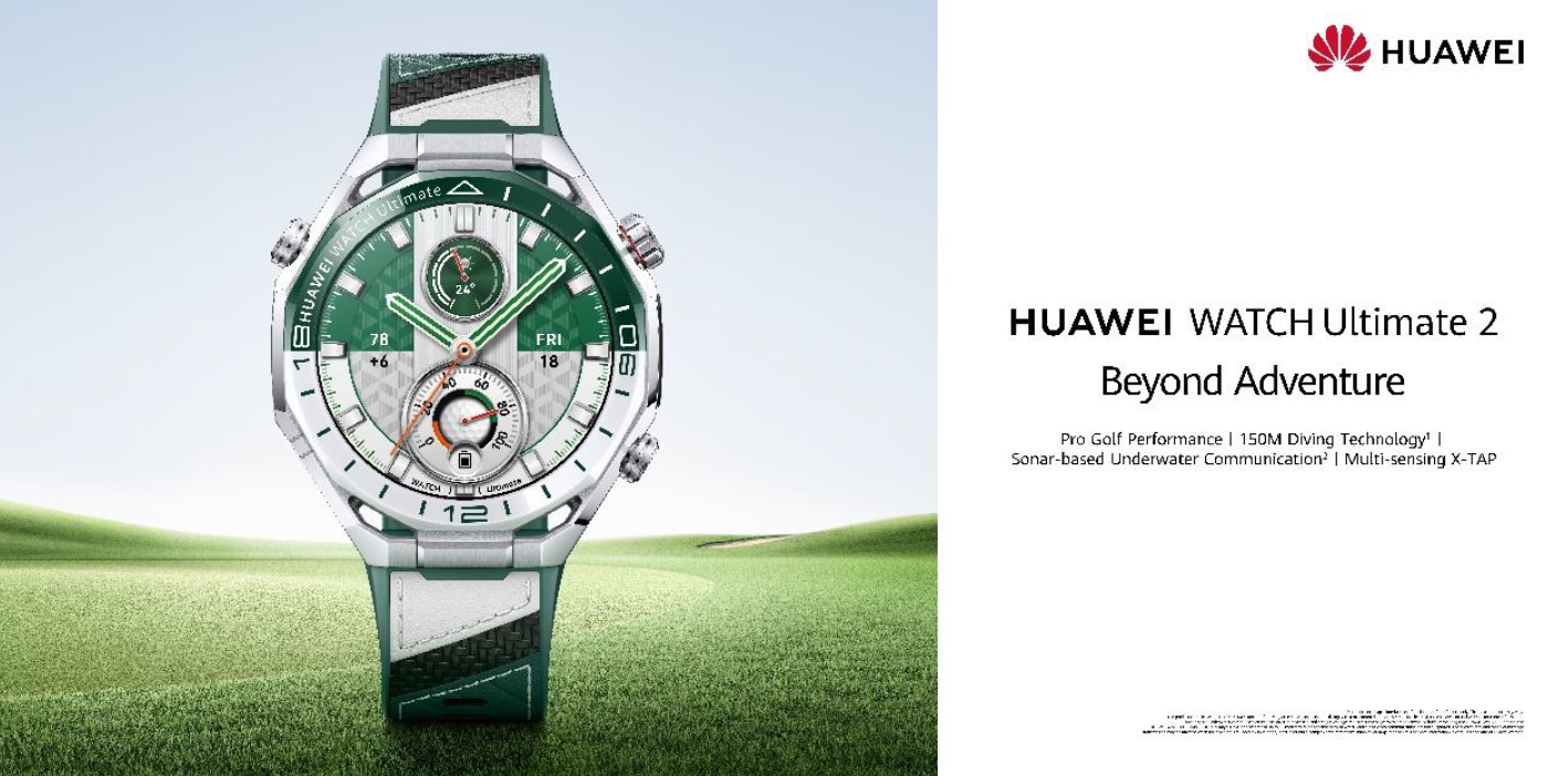 Huawei Unveils WATCH Ultimate 2 Green Edition With Advanced Golf Features for Precision Play - Alvinology