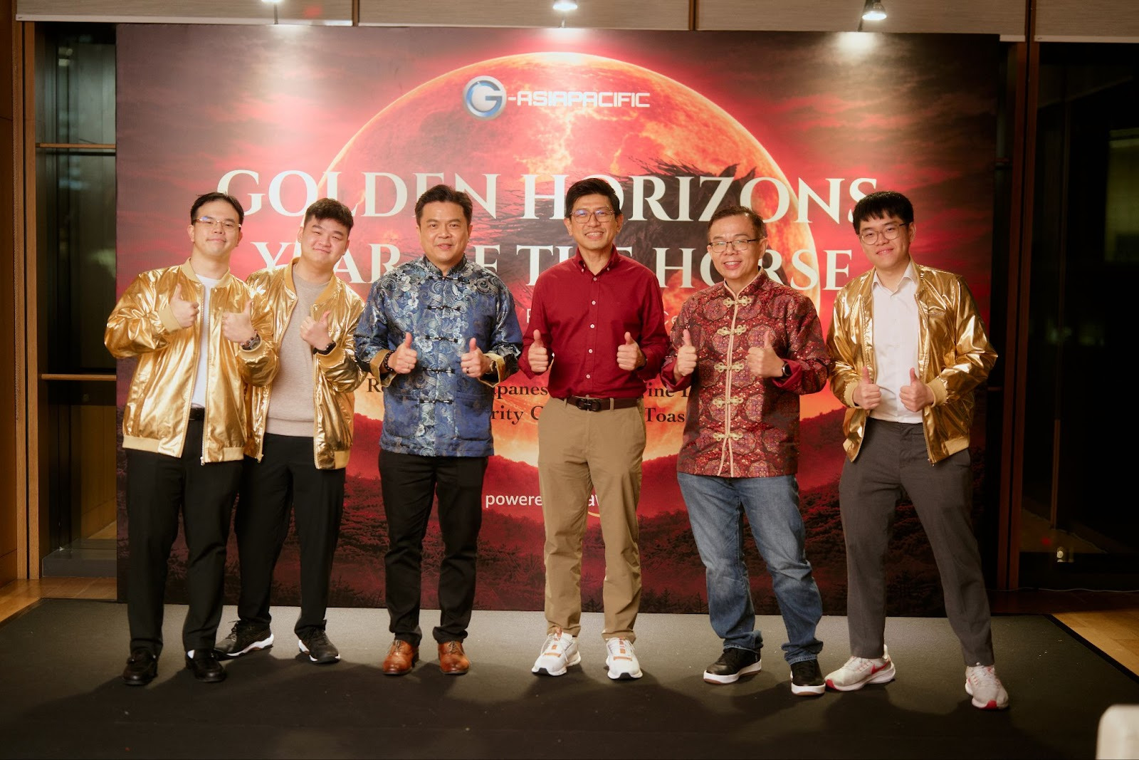G-AsiaPacific raises the bar with 3 AWS Golden Jackets Mark Goh, CEO of G-AsiaPacific; Hussein Mohd Ali, Country Manager of AWS Malaysia; Gordon Chen, CTO of G-AsiaPacific; with three G-AsiaPacific employees who achieved the prestigious AWS Golden Jacket.