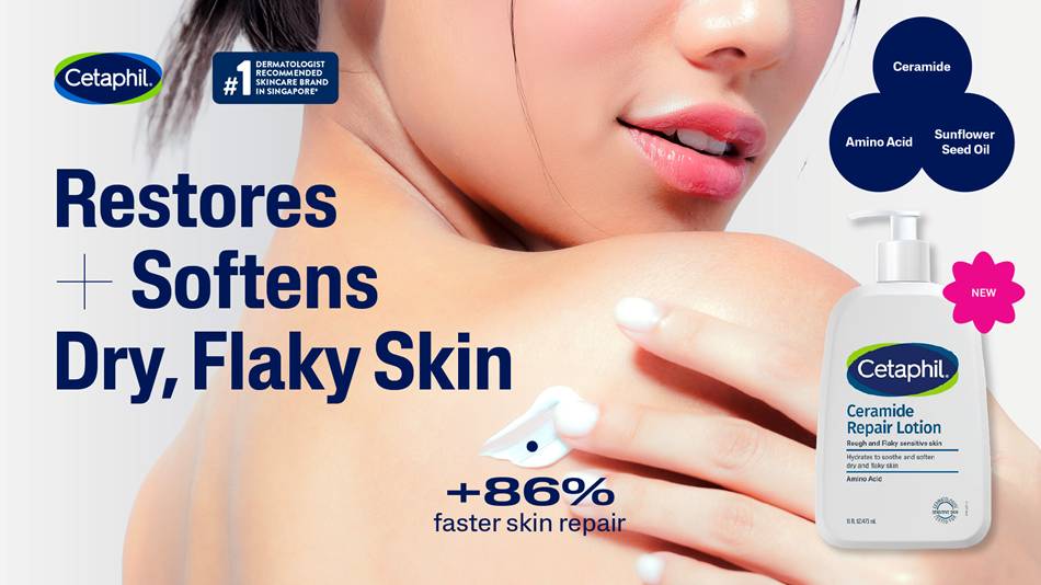 [Launch Promo] Cetaphil Unveils New Ceramide Repair Lotion in Singapore for Dry and Flaky Skin - Alvinology
