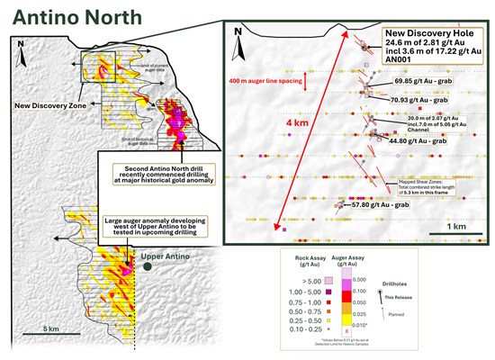 Founders Metals Makes First Discovery at Antino North; Drills 17.22 g/t Au over 3.6 m within 24.6 m of 2.81 g/t Au Founders Metals Makes First Discovery at Antino North; Drills 17.22 g/t Au over 3.6 m within 24.6 m of 2.81 g/t Au - Alvinology