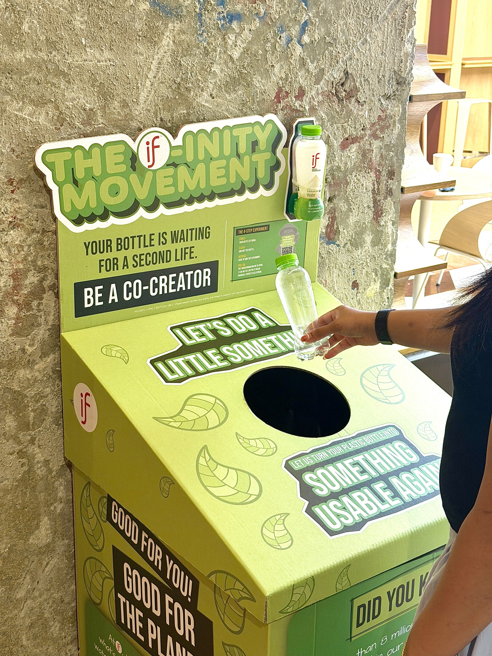 IF Coconut Brings Singaporeans Together to Co-Create 40 Ultra-Limited Merlion Collectibles from 1,200 Plastic Bottles IF-inity Recycling Pods at 6 Battery Road, Singapore, 049909