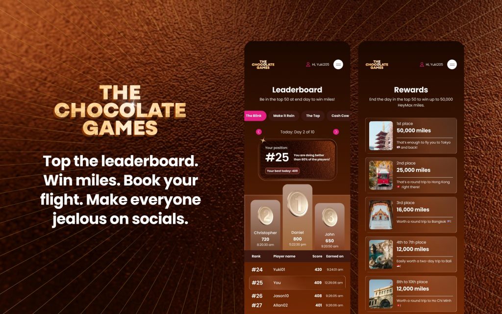 Chocolate Finance Launches “The Chocolate Games” With 10 Million Miles Up for Grabs in Playable Competition - Alvinology