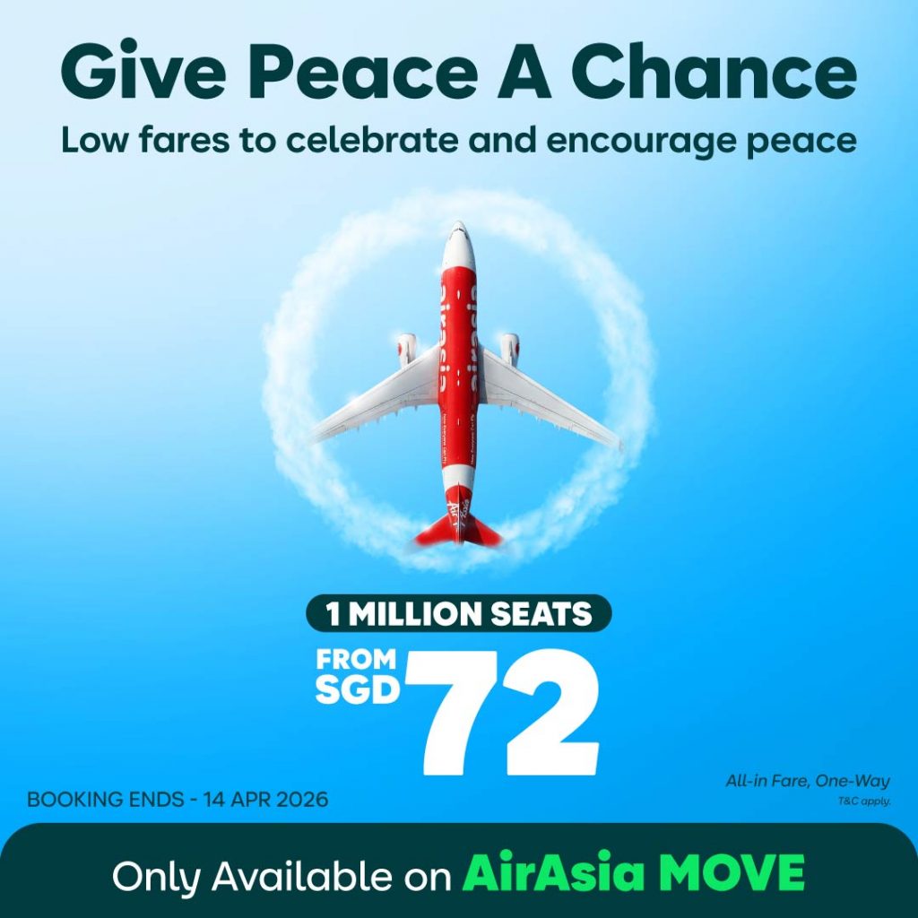 AirAsia Launches “Give Peace a Chance” Campaign, Offering Low-Fare Getaways Amid Global Uncertainty - Alvinology