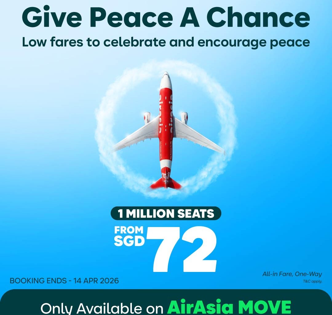 AirAsia Launches “Give Peace a Chance” Campaign, Offering Low-Fare Getaways Amid Global Uncertainty - Alvinology
