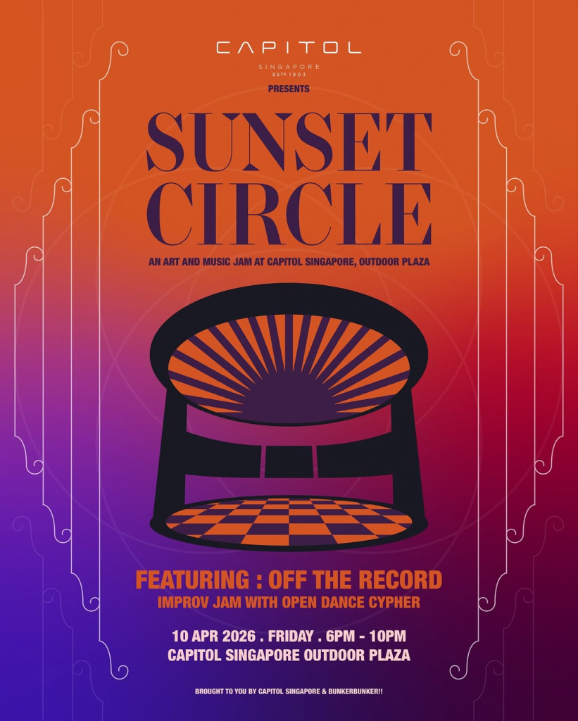 Sunset Circle Returns to Capitol Singapore With Live Improv Music, Portrait Sketches & Hourly Dining Deals - Alvinology