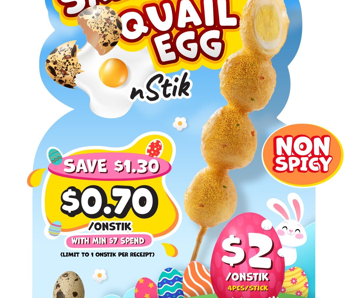 Old Chang Kee Celebrates Easter and 70 Years With New Salted Egg Quail Egg OnStik - Alvinology