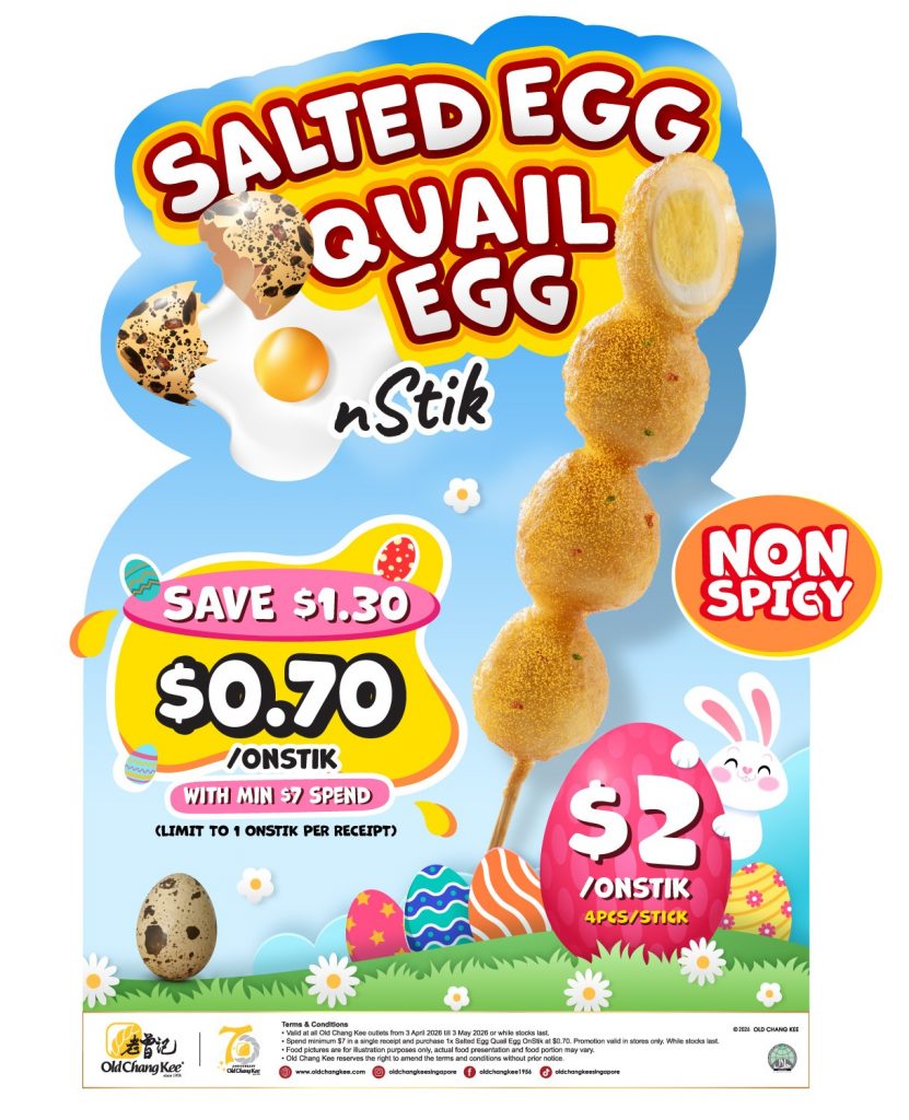 Old Chang Kee Celebrates Easter and 70 Years With New Salted Egg Quail Egg OnStik - Alvinology