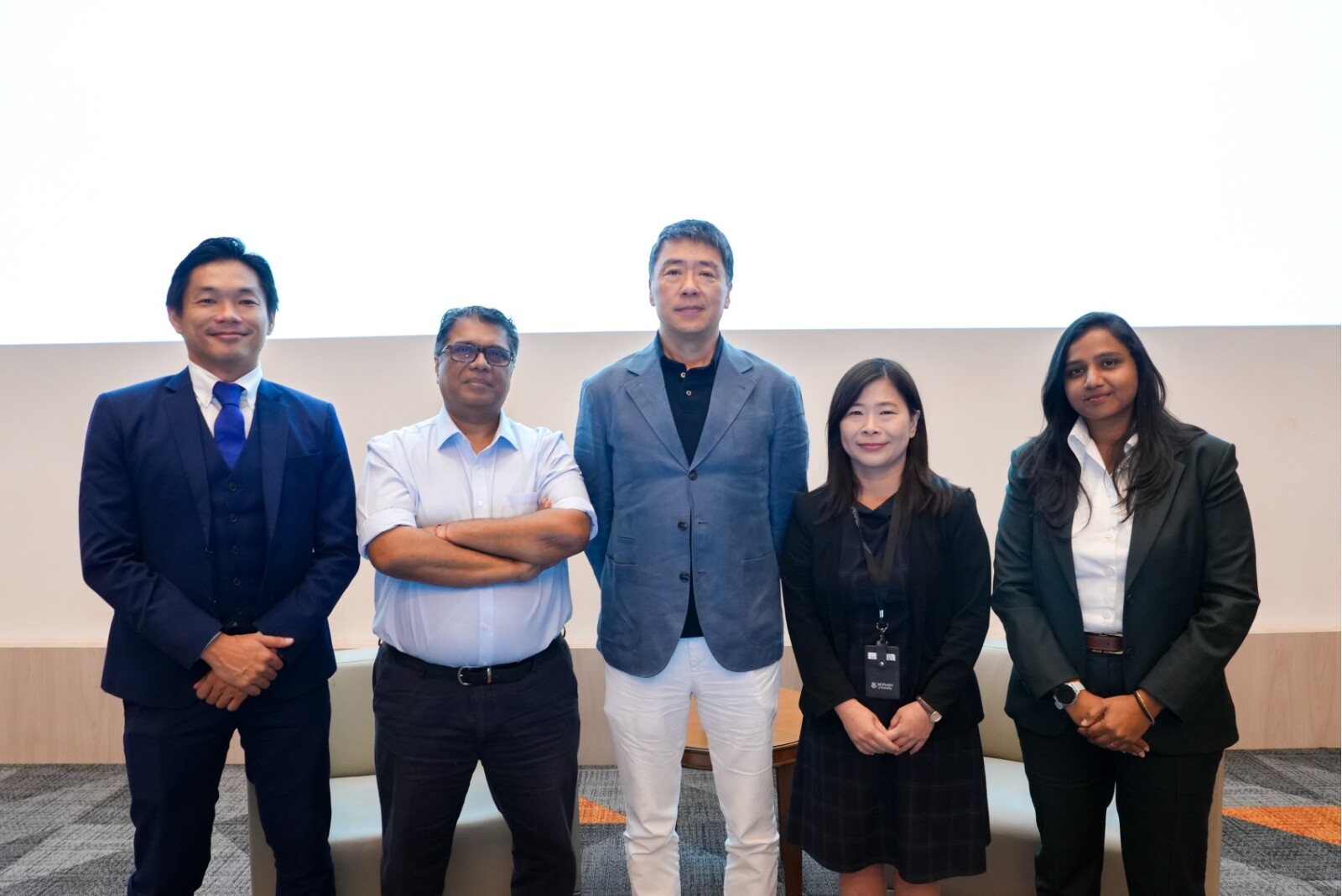 Ren Li with the ACES Institute and Monash University team following the leadership dialogue and fellowship conferment.