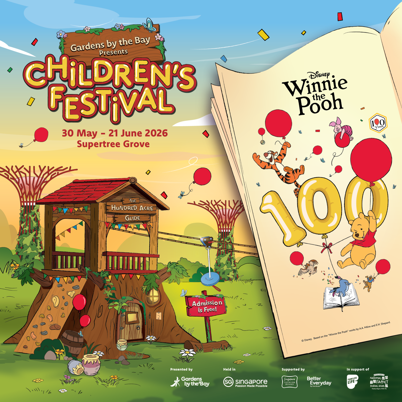 Singapore’s Gardens by the Bay Unveils Two New Disney-Themed Experiences For Families Gardens by the Bay's Children Festival featuring Disney's Winnie the Pooh