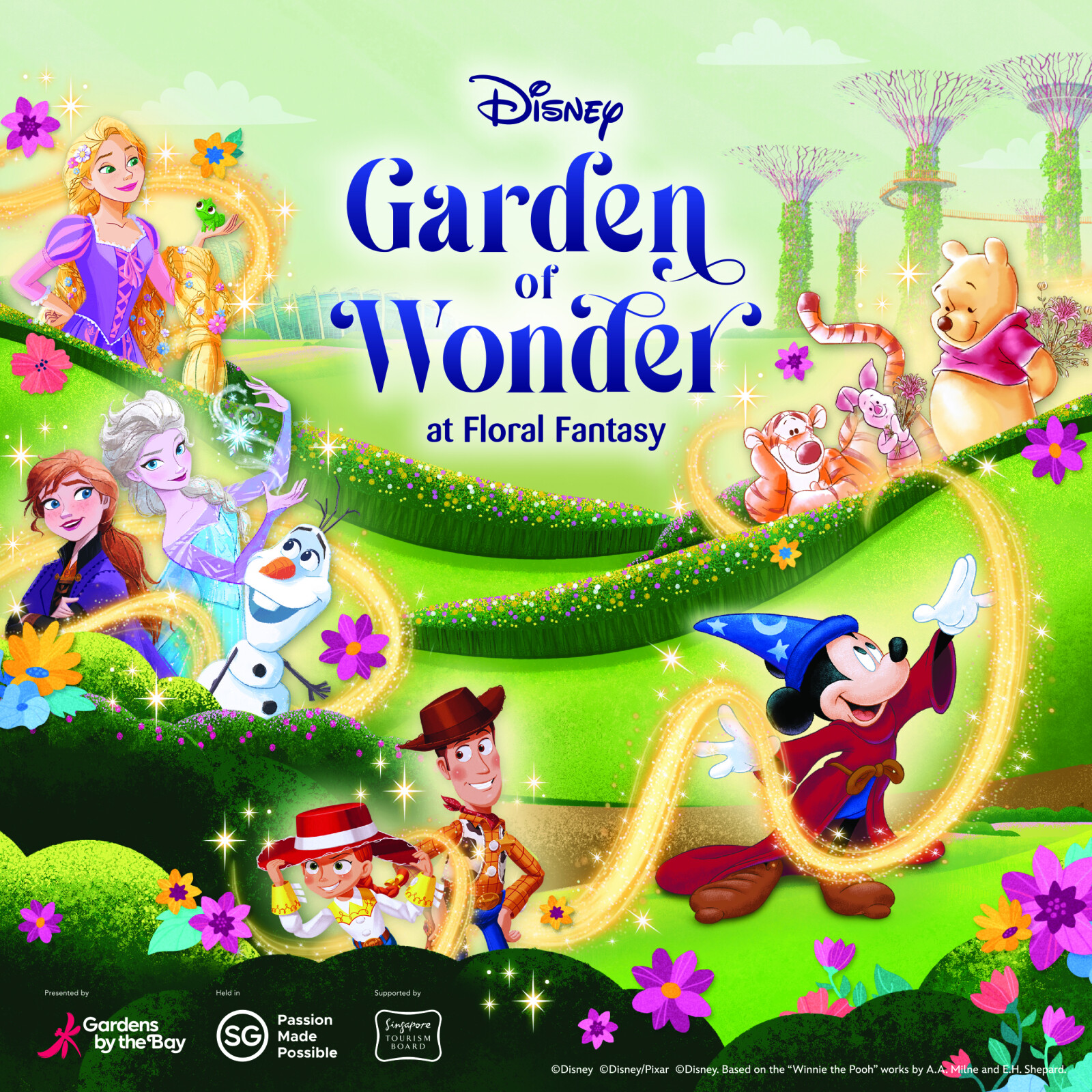 Singapore’s Gardens by the Bay Unveils Two New Disney-Themed Experiences For Families Gardens by the Bay's Garden of Wonder at Floral Fantasy