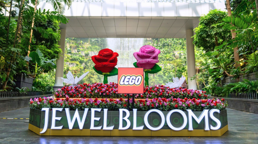 Jewel Changi Airport Transforms Into a LEGO Botanicals Wonderland With 800,000 LEGO Bricks - Alvinology