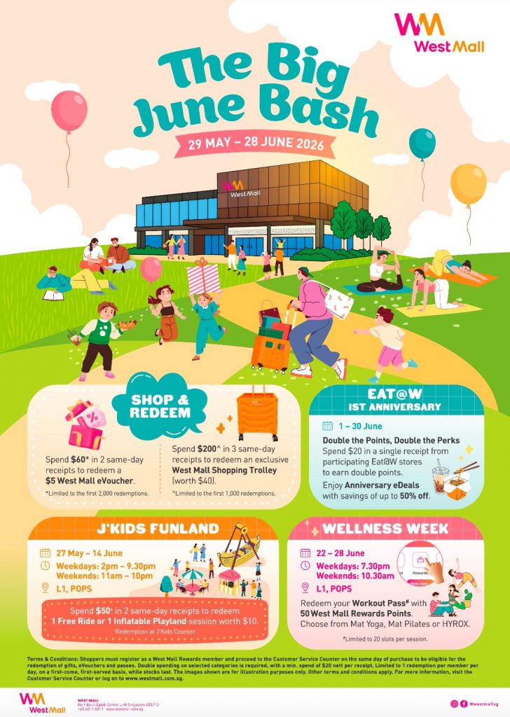 West Mall Rolls Out The Big June Bash with Carnival Fun, Wellness Activities and Up to 50% Off Deals - Alvinology