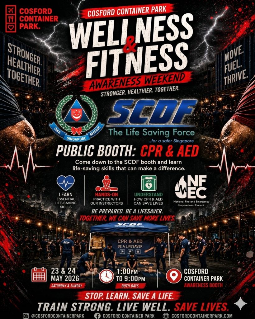 Cosford Container Park to Host Singapore’s Biggest Fitness Weekend with Youth Armwrestling Championships and Family Activities - Alvinology