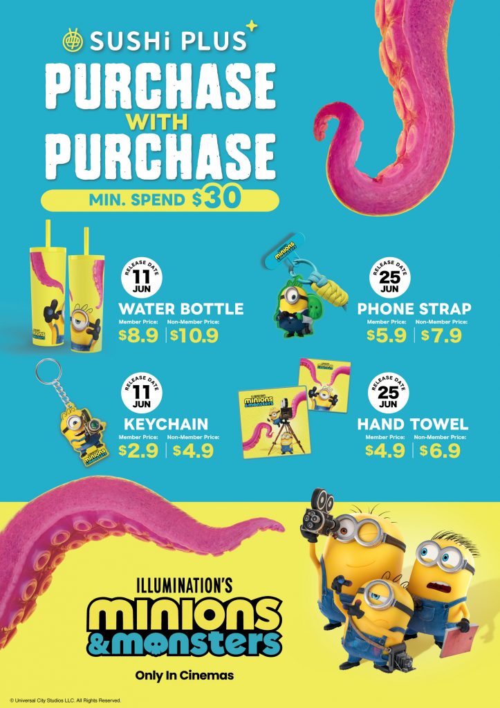 Minions & Monsters Take Over Sushi Express in New Limited-Time Movie-Themed Menu Ahead of July Cinema Release - Alvinology