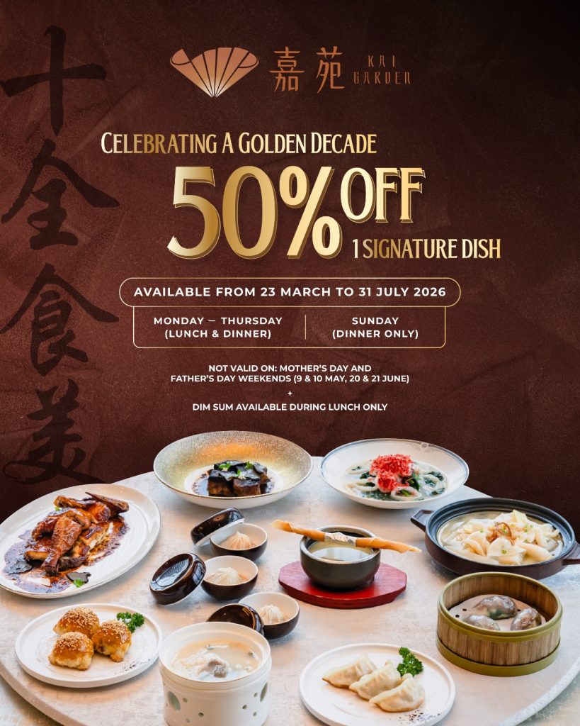 [PROMO Alert] Kai Garden's 10th Anniversary: Creative Cantonese Dishes Like Crab Roe Hor Fun and Black Truffle Chicken With A 50% Off Deal - Alvinology