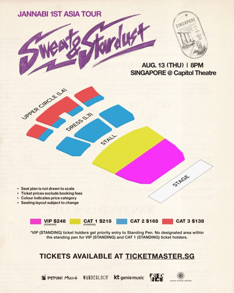 JANNABI Set for Singapore Debut With First Asia Tour ‘Sweat & Stardust’ at Capitol Theatre in August 2026 - Alvinology