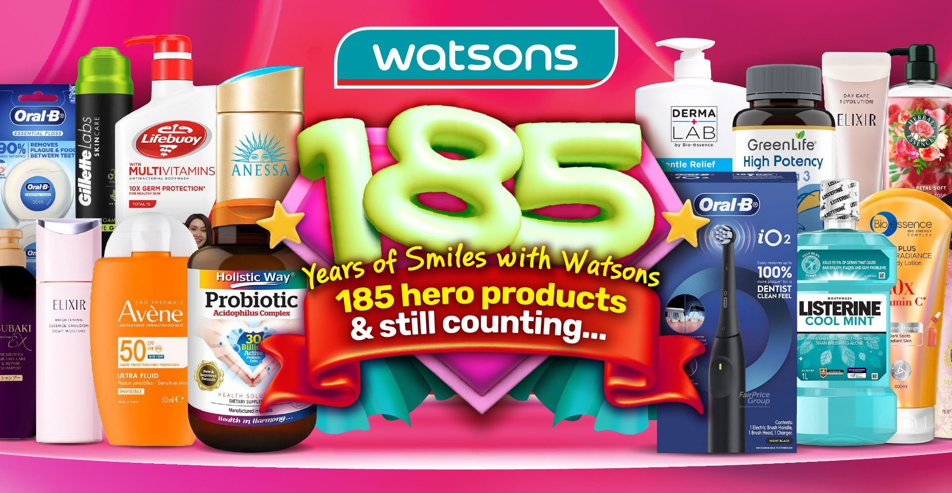 Watsons Marks 185 Years with Product Heroes, Smile Rewards and Buy 1 Get 1 Free Deals - Alvinology