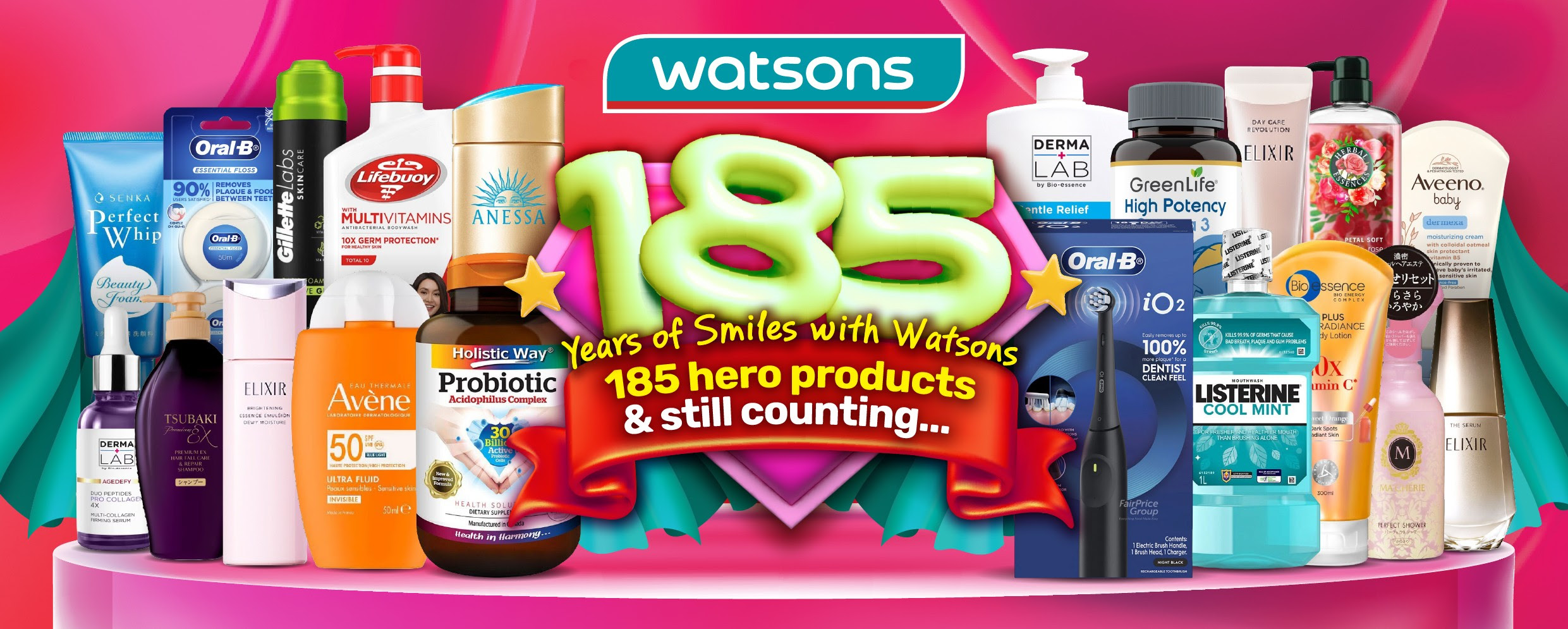 Watsons Marks 185 Years with Product Heroes, Smile Rewards and Buy 1 Get 1 Free Deals Watsons Marks 185 Years with Product Heroes, Smile Rewards and Buy 1 Get 1 Free Deals - Alvinology