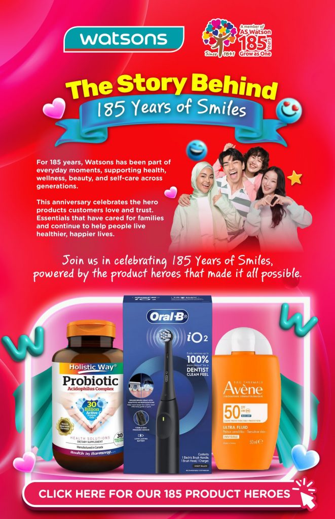 Watsons Marks 185 Years with Product Heroes, Smile Rewards and Buy 1 Get 1 Free Deals Watsons Marks 185 Years with Product Heroes, Smile Rewards and Buy 1 Get 1 Free Deals - Alvinology